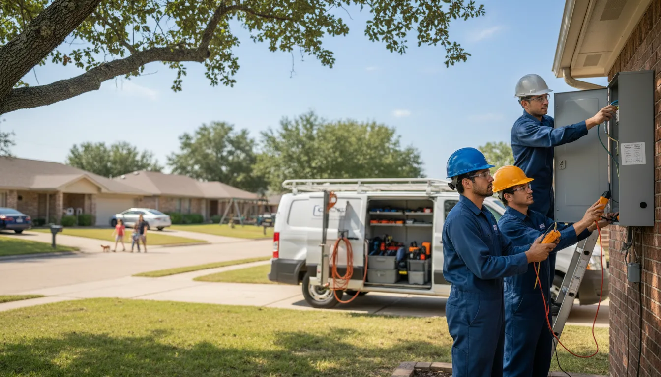 Certified electrician providing emergency electrical services in Mount Airy, LA